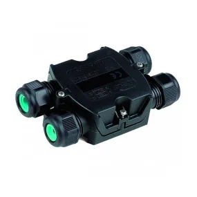 4-Cable Connector Box IP68 in Black Superlux Lighting - JT48-514F