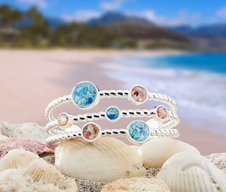 4ocean x Dune Rope Cuff Bracelet in Hawaii Aqua