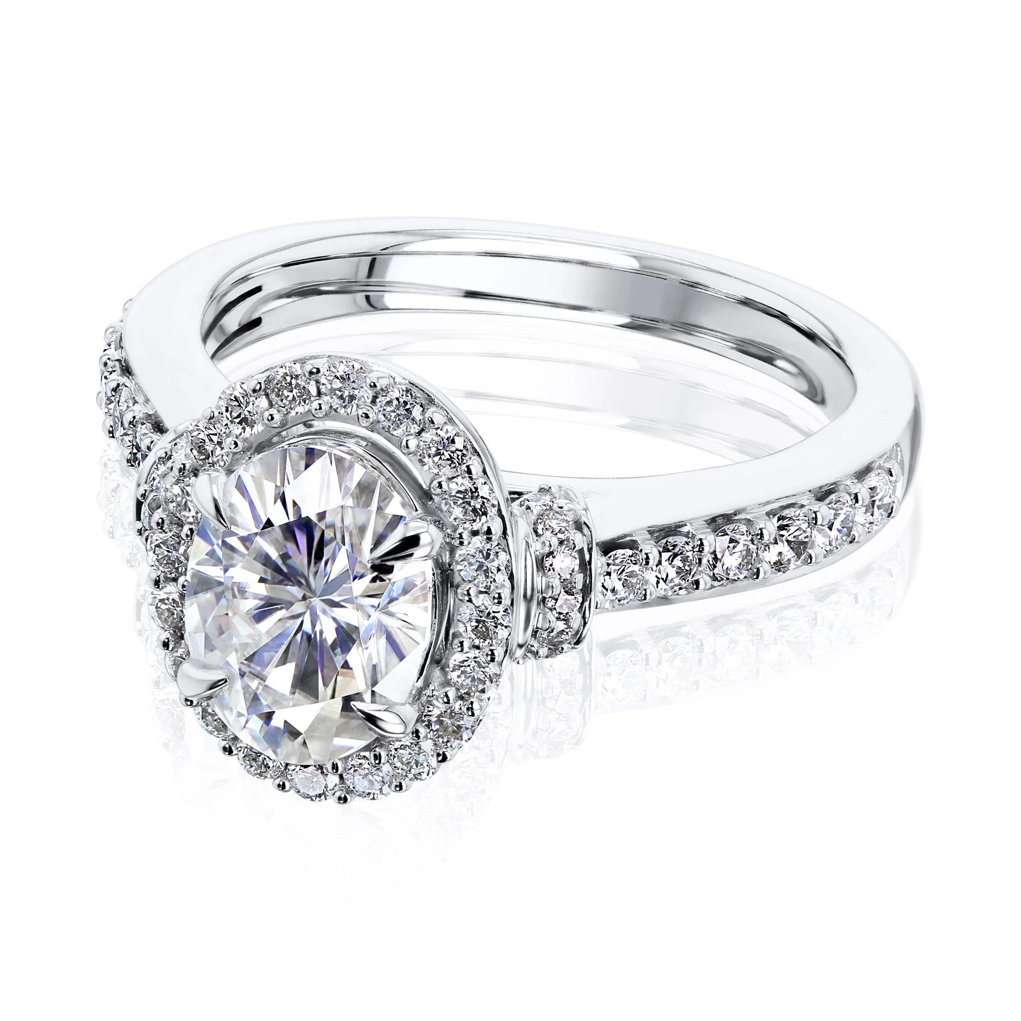 Abigail Oval Moissanite Engagement Ring