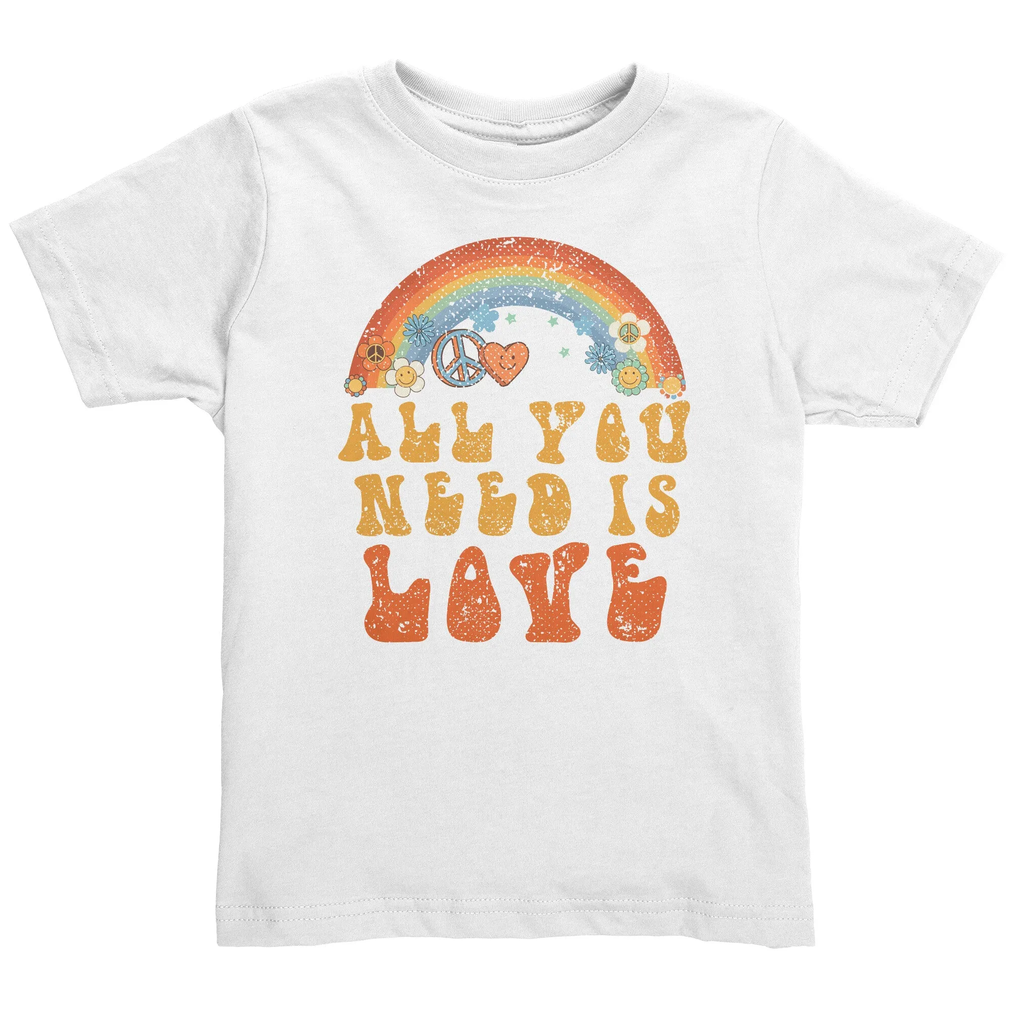 All You Need Is Love Retro Toddler Shirt