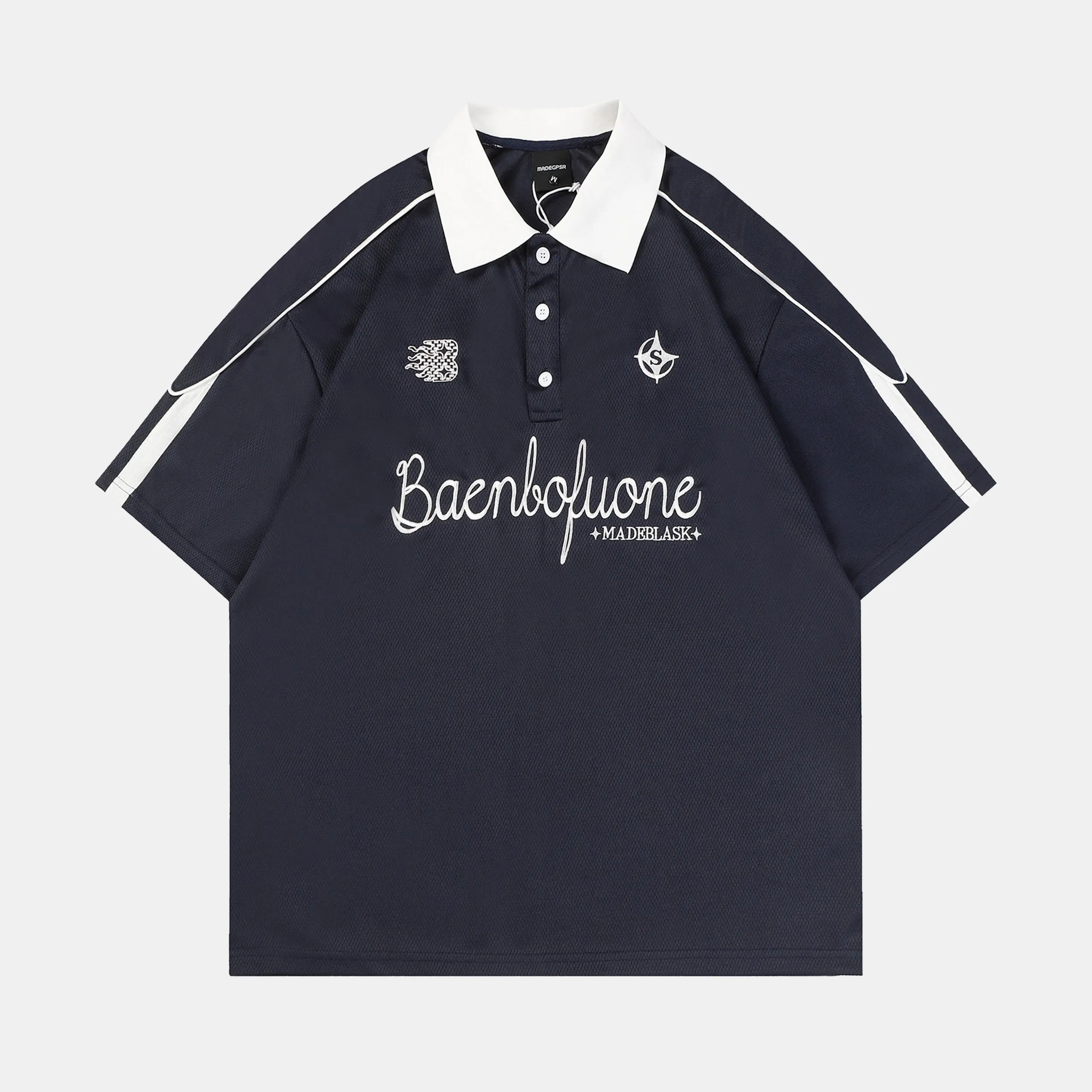 Baenbofuone | Vintage Embroided Polo T-Shirt