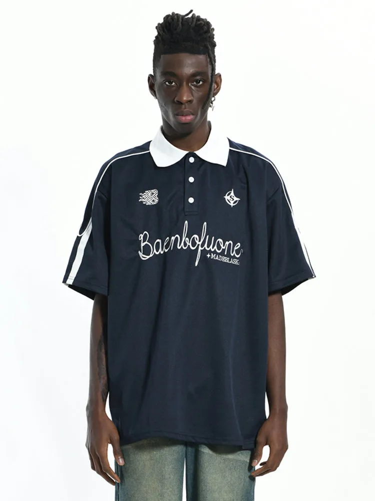 Baenbofuone | Vintage Embroided Polo T-Shirt