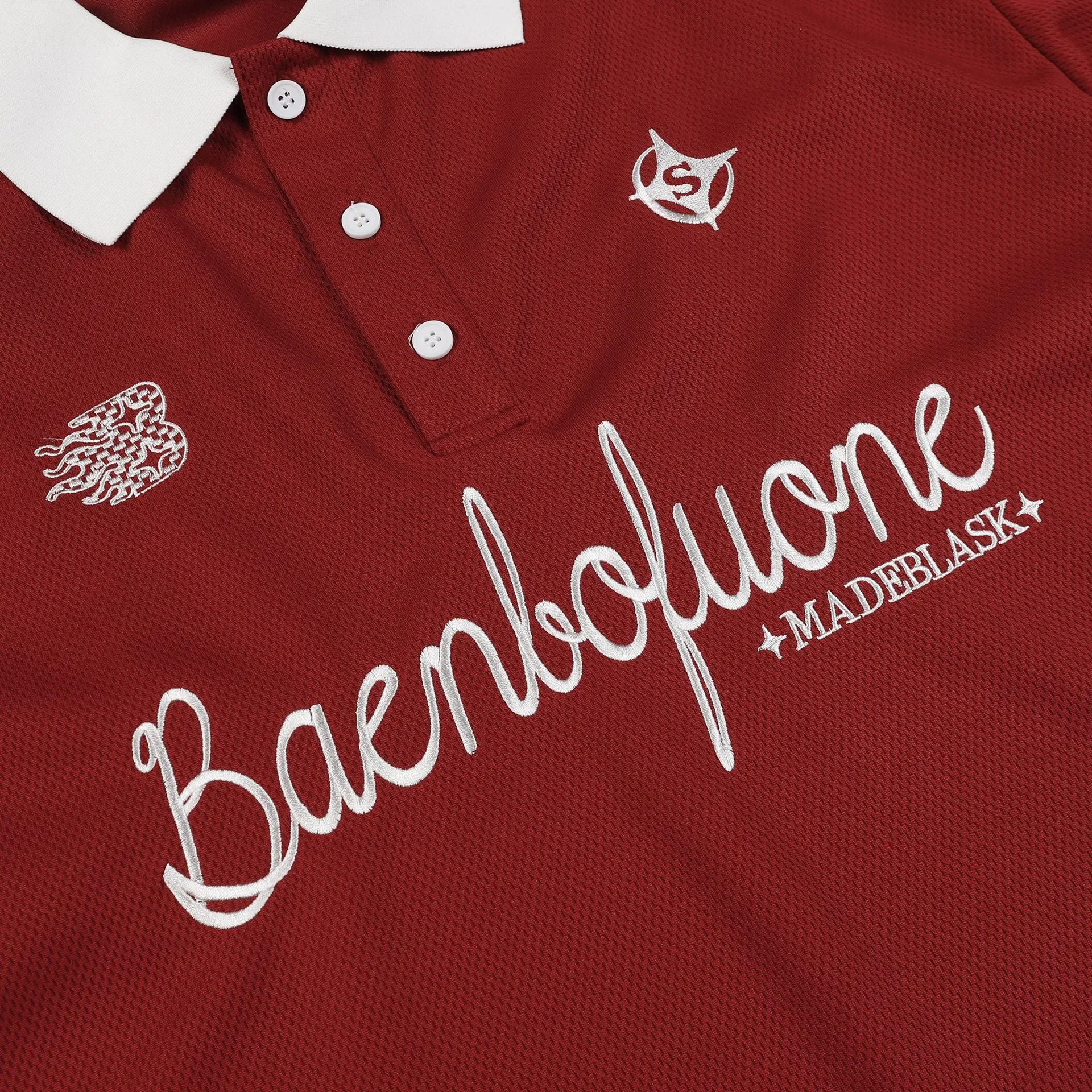 Baenbofuone | Vintage Embroided Polo T-Shirt