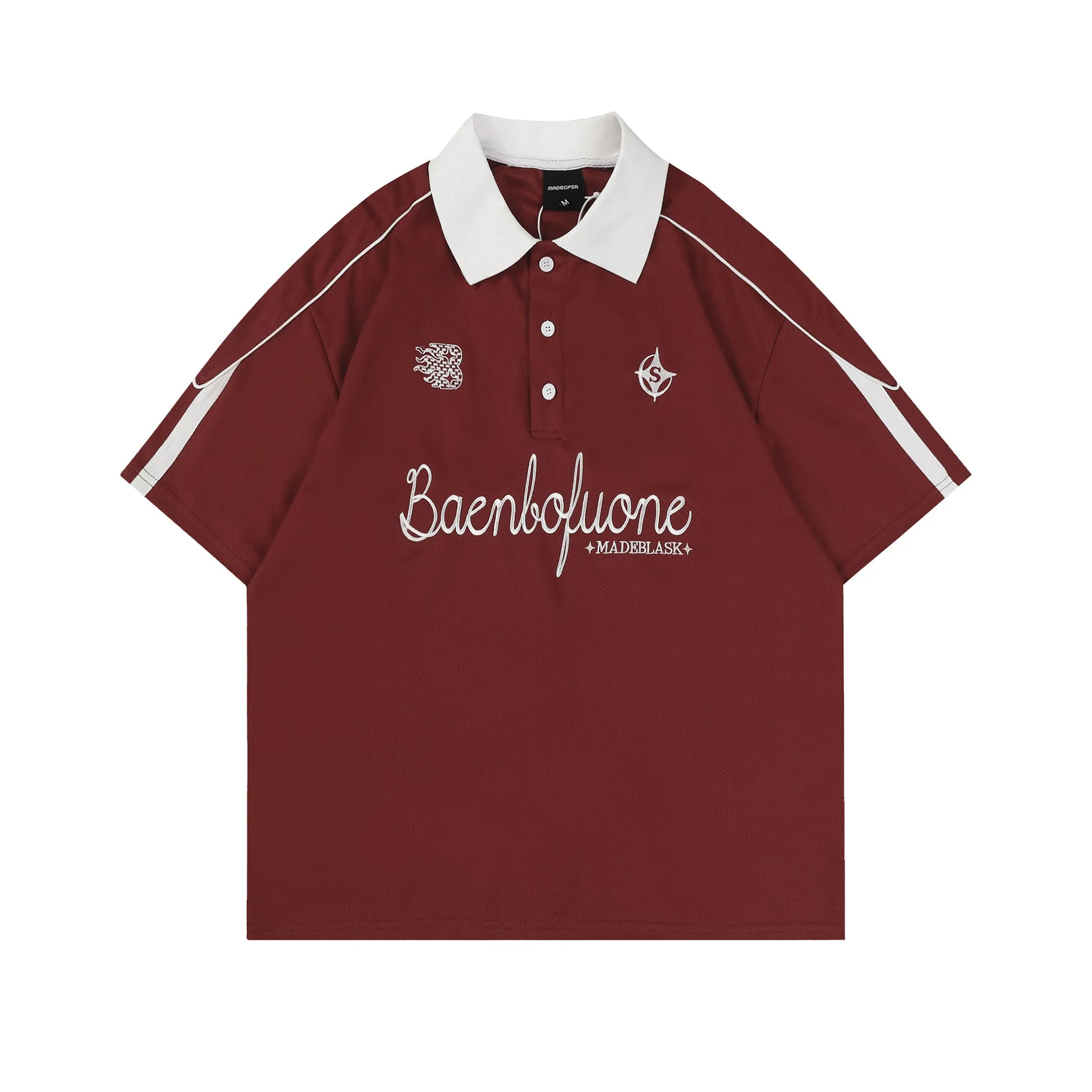 Baenbofuone | Vintage Embroided Polo T-Shirt