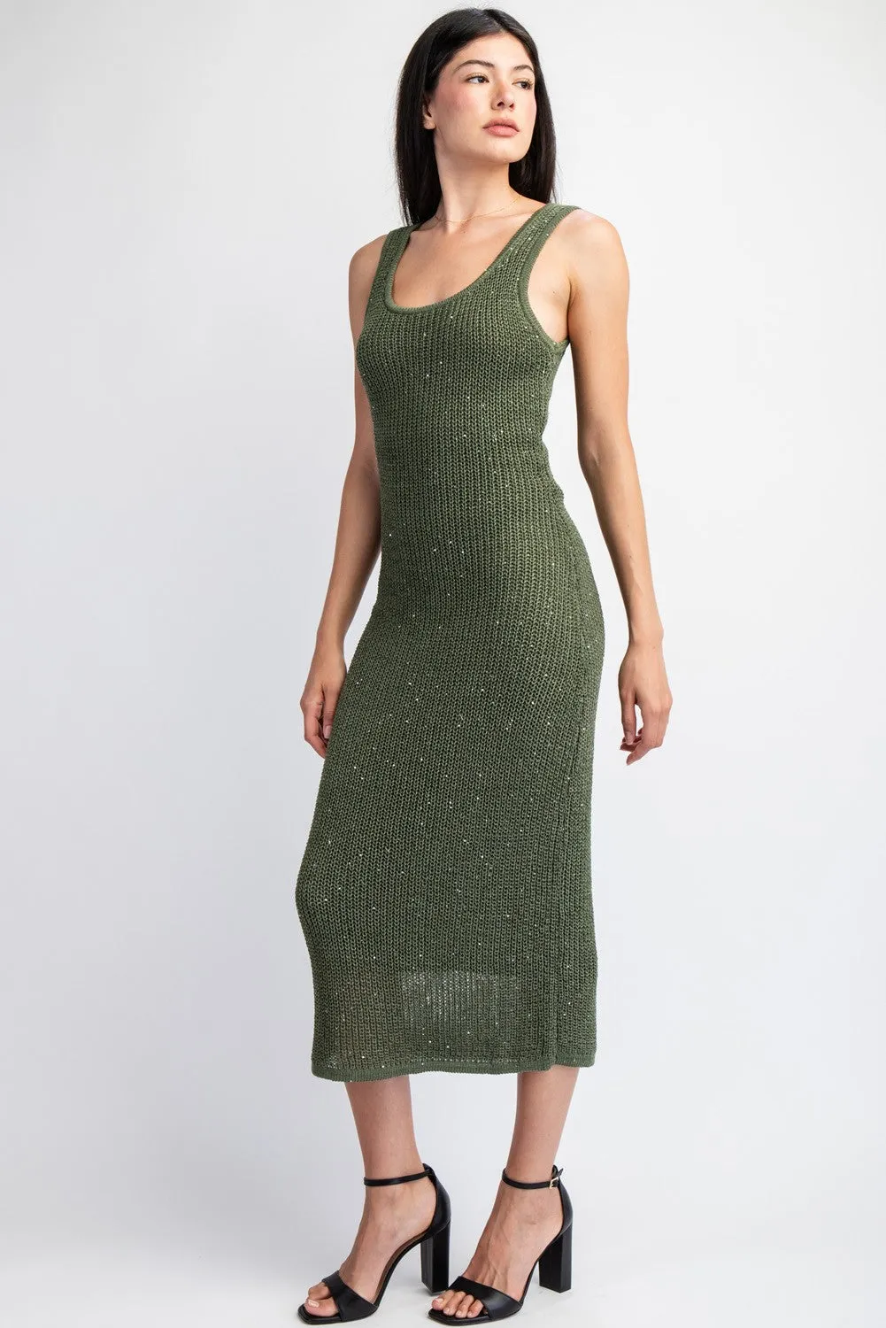 Basil Dress in Olive