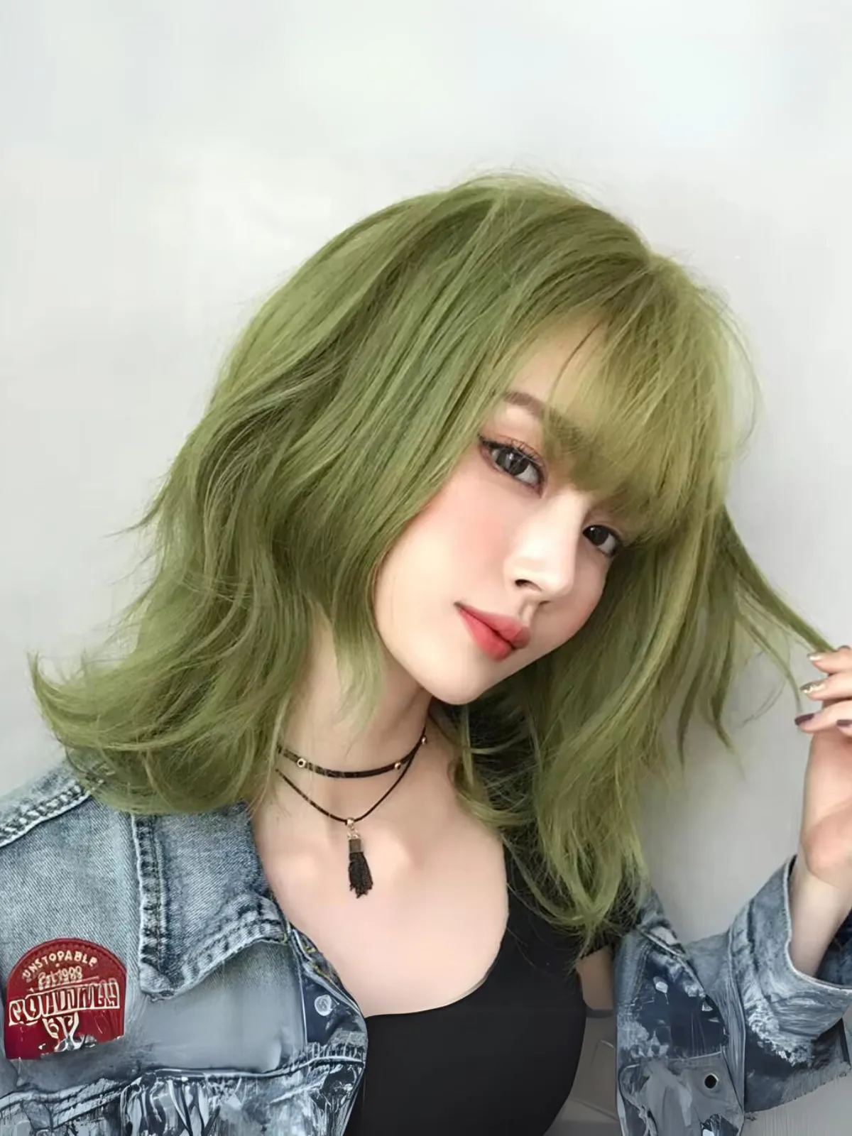 Beetlejuice Inspired Green Wig