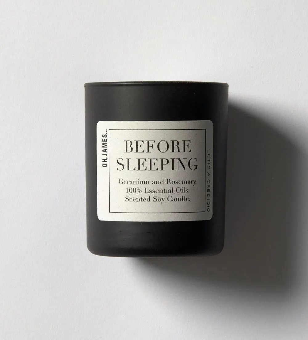 Before Sleeping Essential Oil Candle