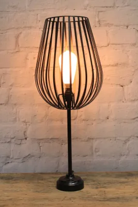 Black Cage Table Lamp