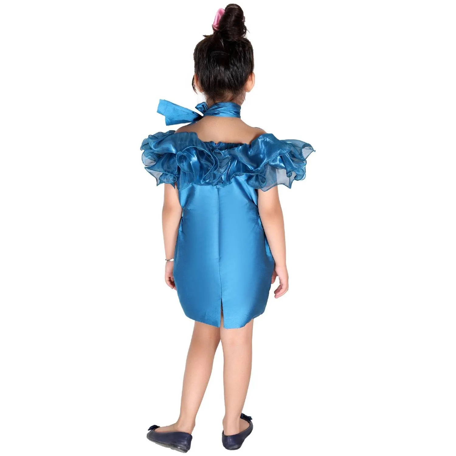 Blue Magic Ruffled Dress