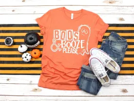 Boos & Booze Please, printed tee