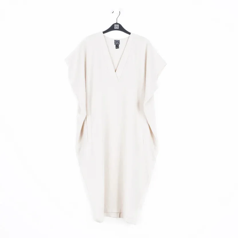 Caftan Pocket Dress in Ivory by Clara Sunwoo