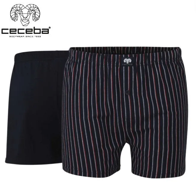 Ceceba Daytona 2-Pk Navy & Red Shorts Red