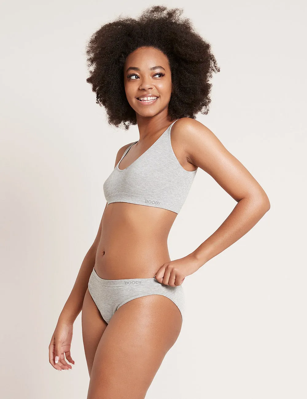 Classic Bikini - Light Grey Marl