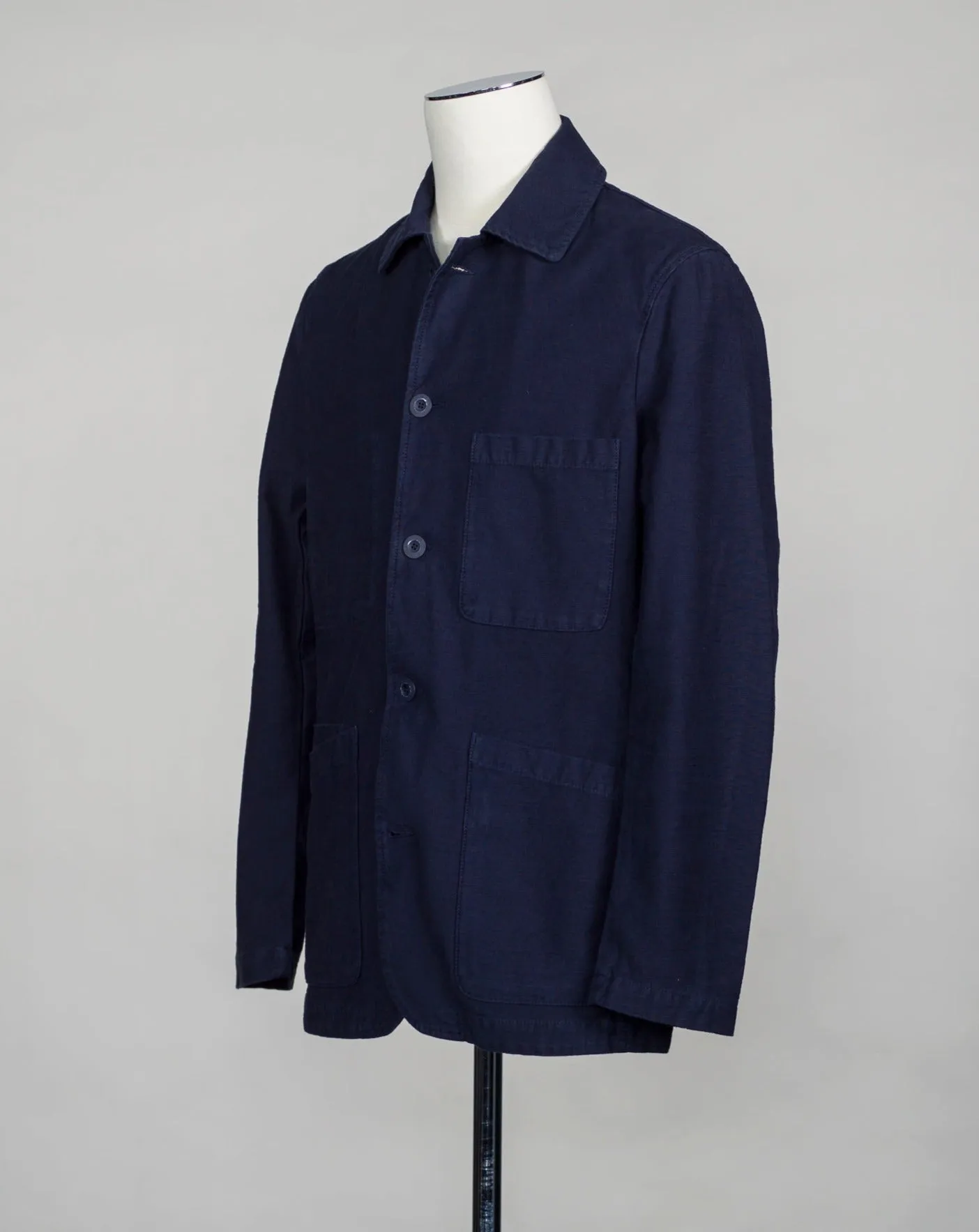 C.O.F. Studio Reverse Sateen Cotton Brewer Jacket / Navy