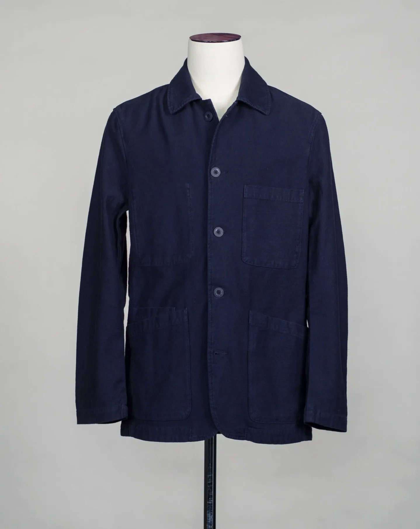 C.O.F. Studio Reverse Sateen Cotton Brewer Jacket / Navy