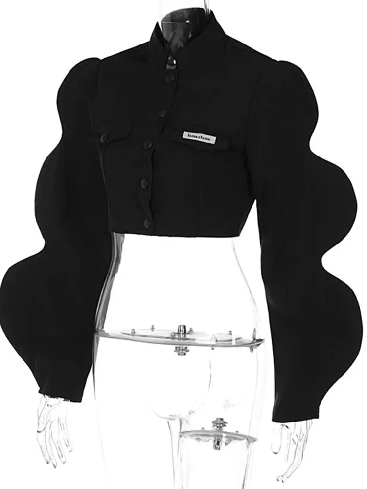 CRAZY-WAVY Crop Jacket