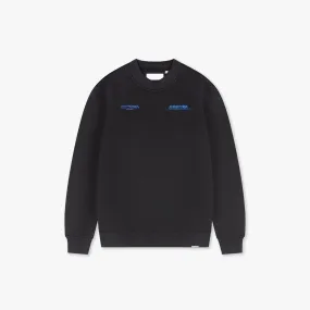 CROYEZ COLLECTION SWEATER - BLACK/COBALT