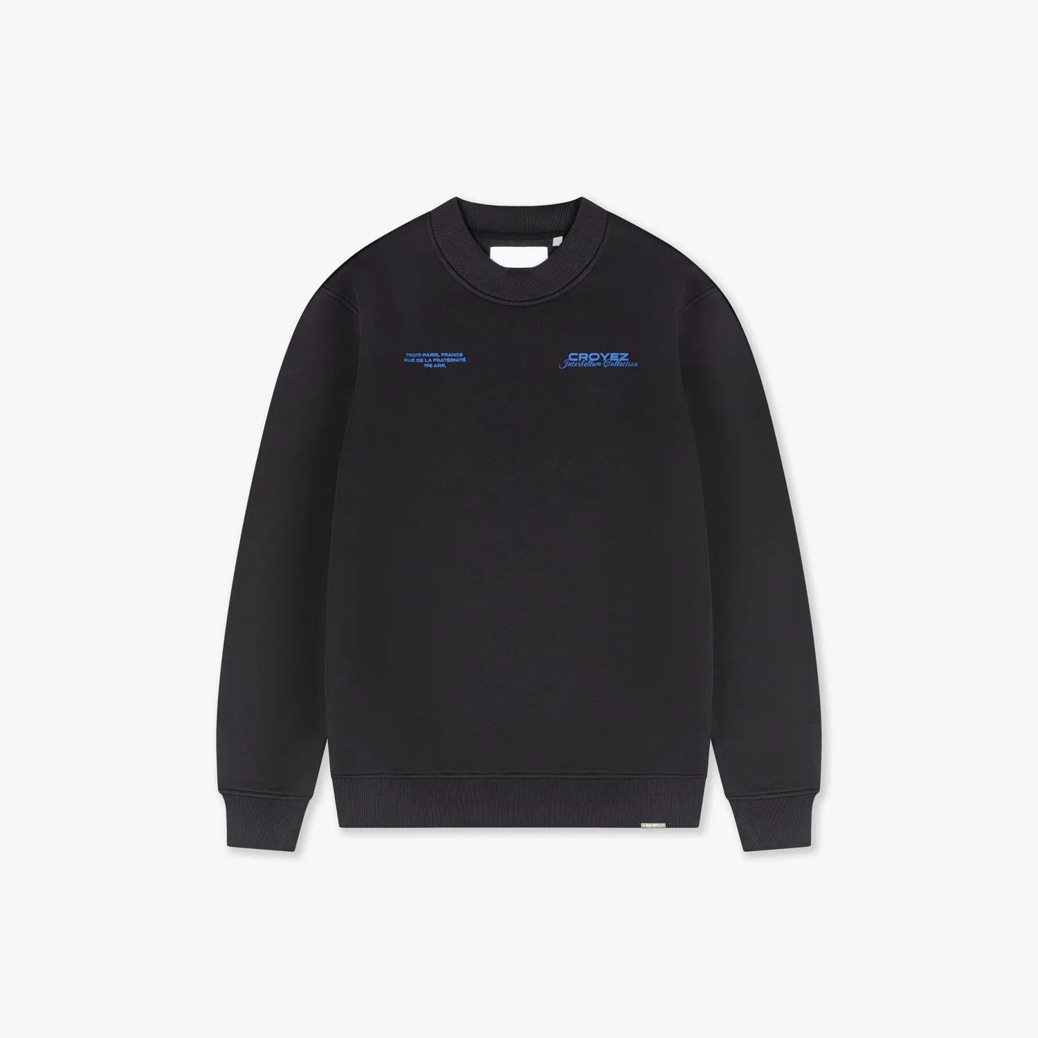 CROYEZ COLLECTION SWEATER - BLACK/COBALT