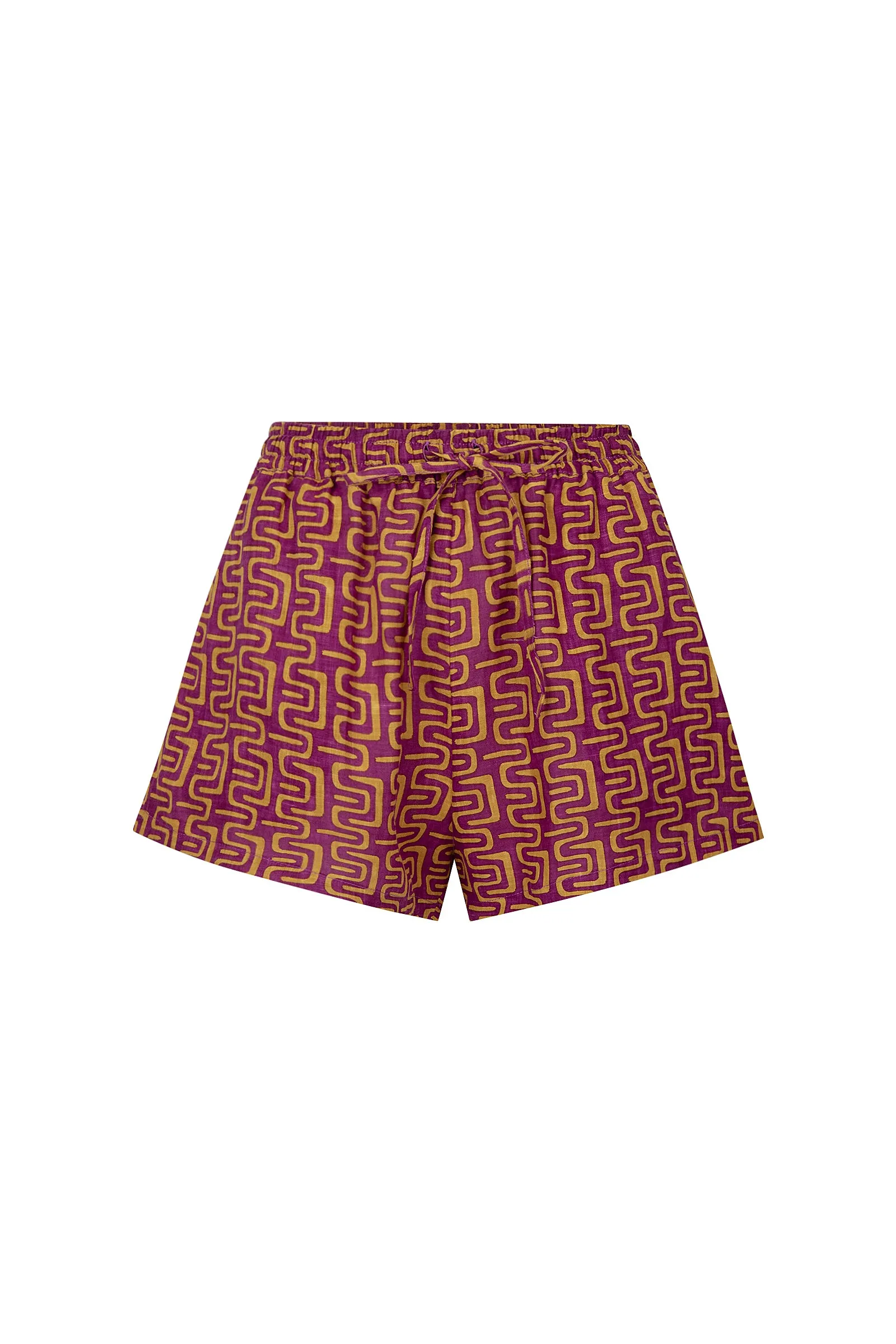 DAY BREAK LINEN SHORT - RUST