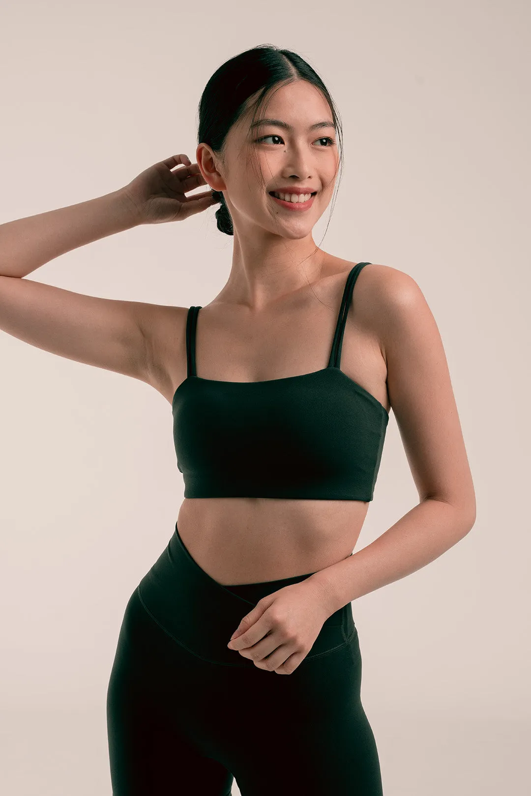 Double Strap Bra (A-B) in Basil