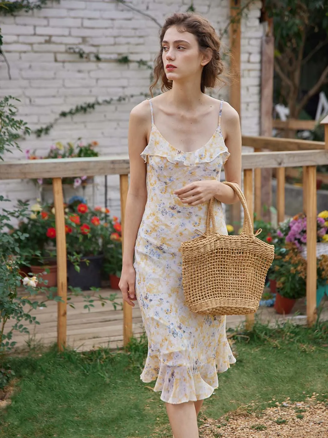 【Final Sale】Kama Floral Chiffon Slip Dress