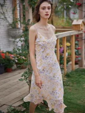 【Final Sale】Kama Floral Chiffon Slip Dress