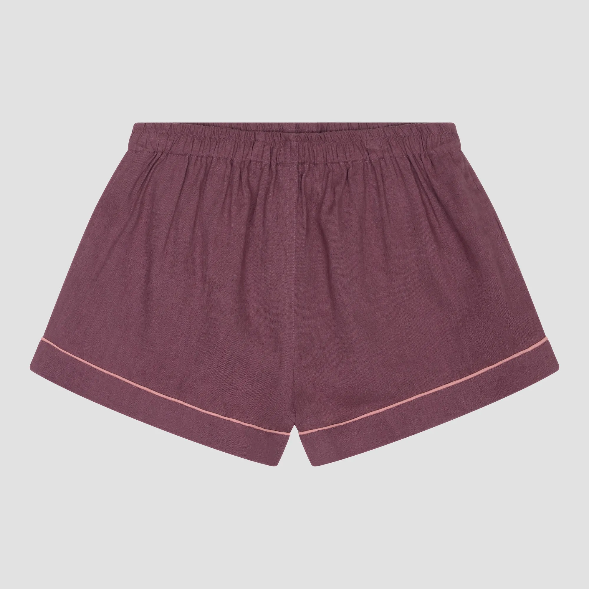 Fresh Fig Linen Pyjama Shorts