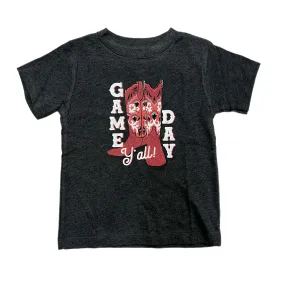 'Game Day Y’all' Boots Graphic T-Shirt | Red and Black