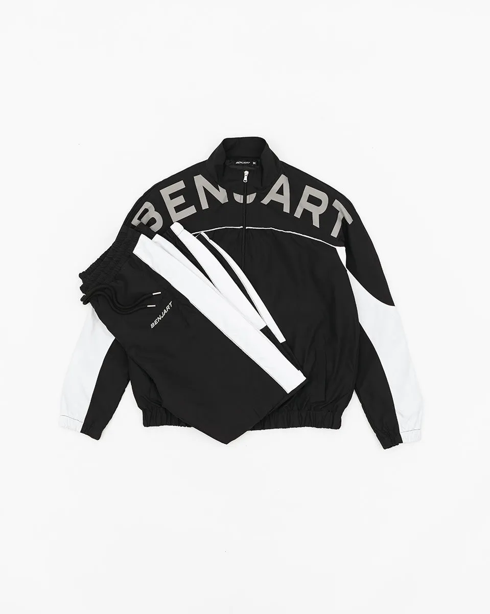 Geo Racer Jacket - Black/White