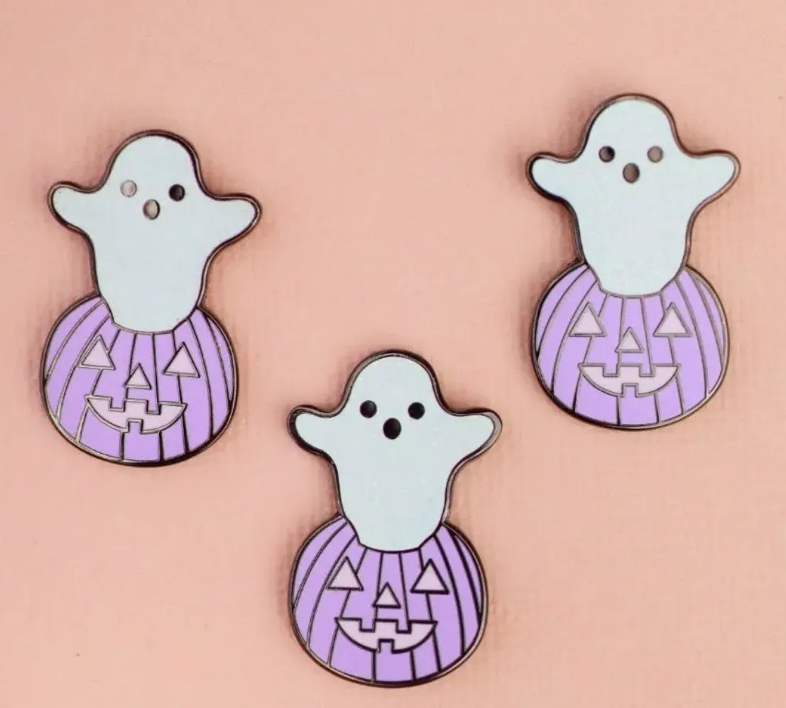 Ghost Pumpkin Pin