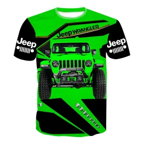 Green Jeep Wrangler - Kid's T-Shirt