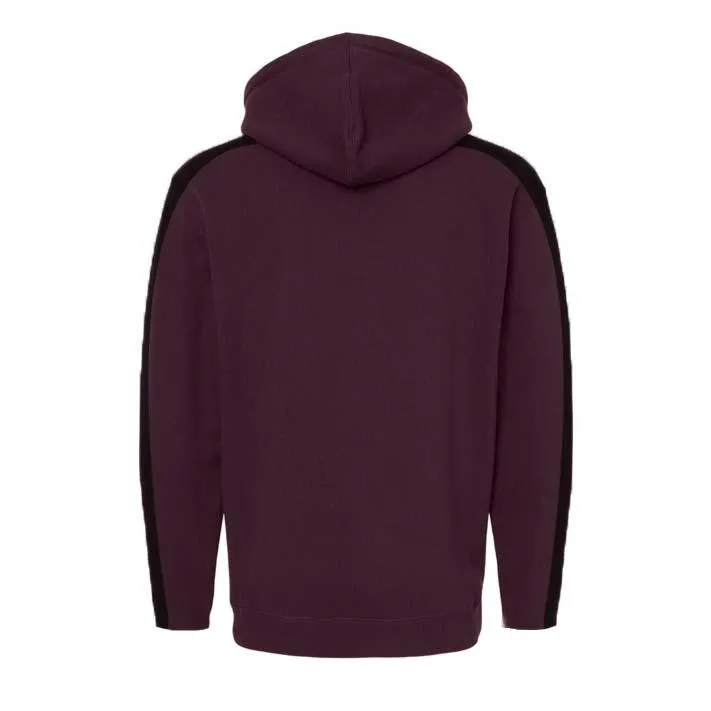 GymX Maroon Panelled Hoodie - Sale