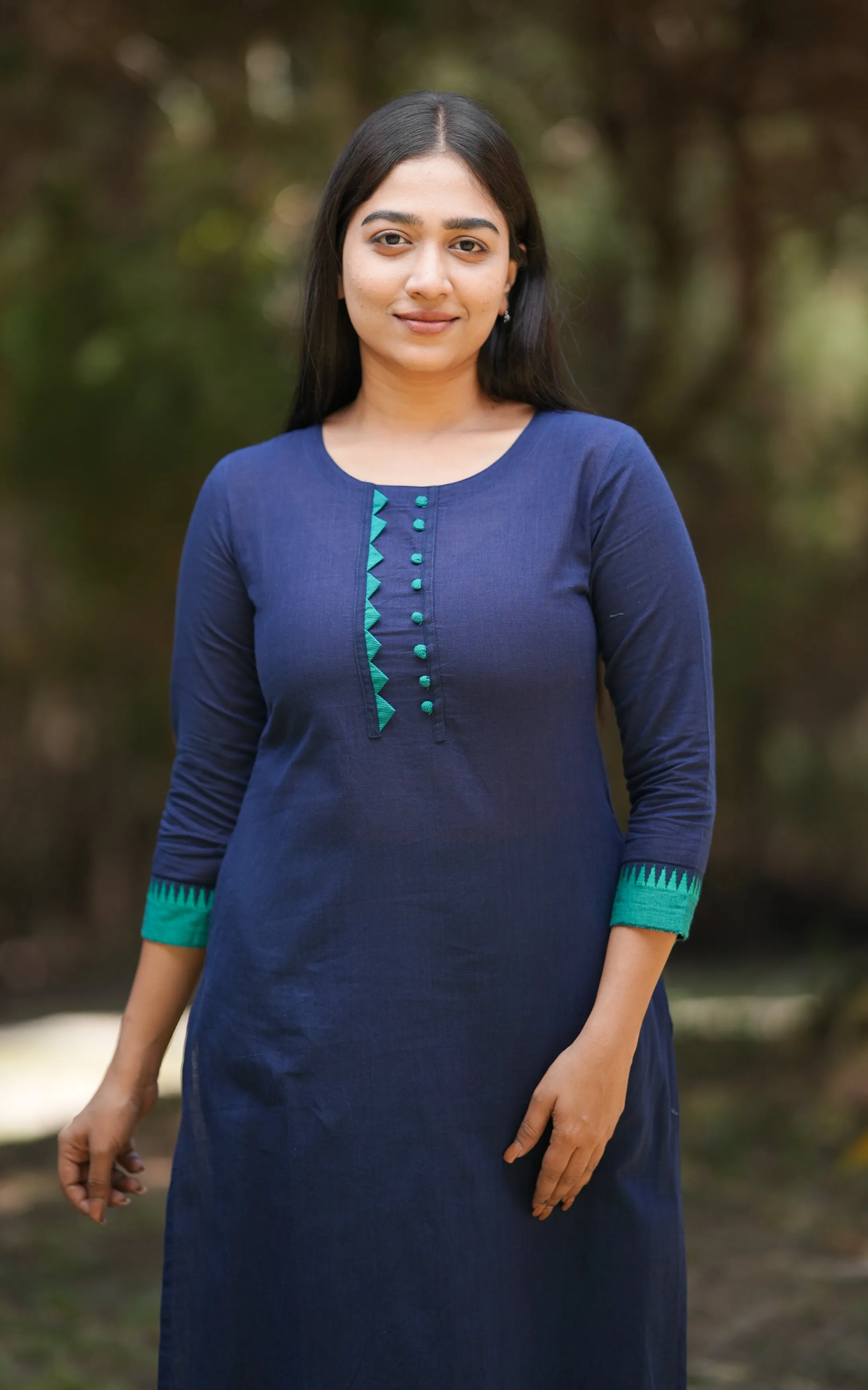 Haranya Navy Blue (Kurti Pant)