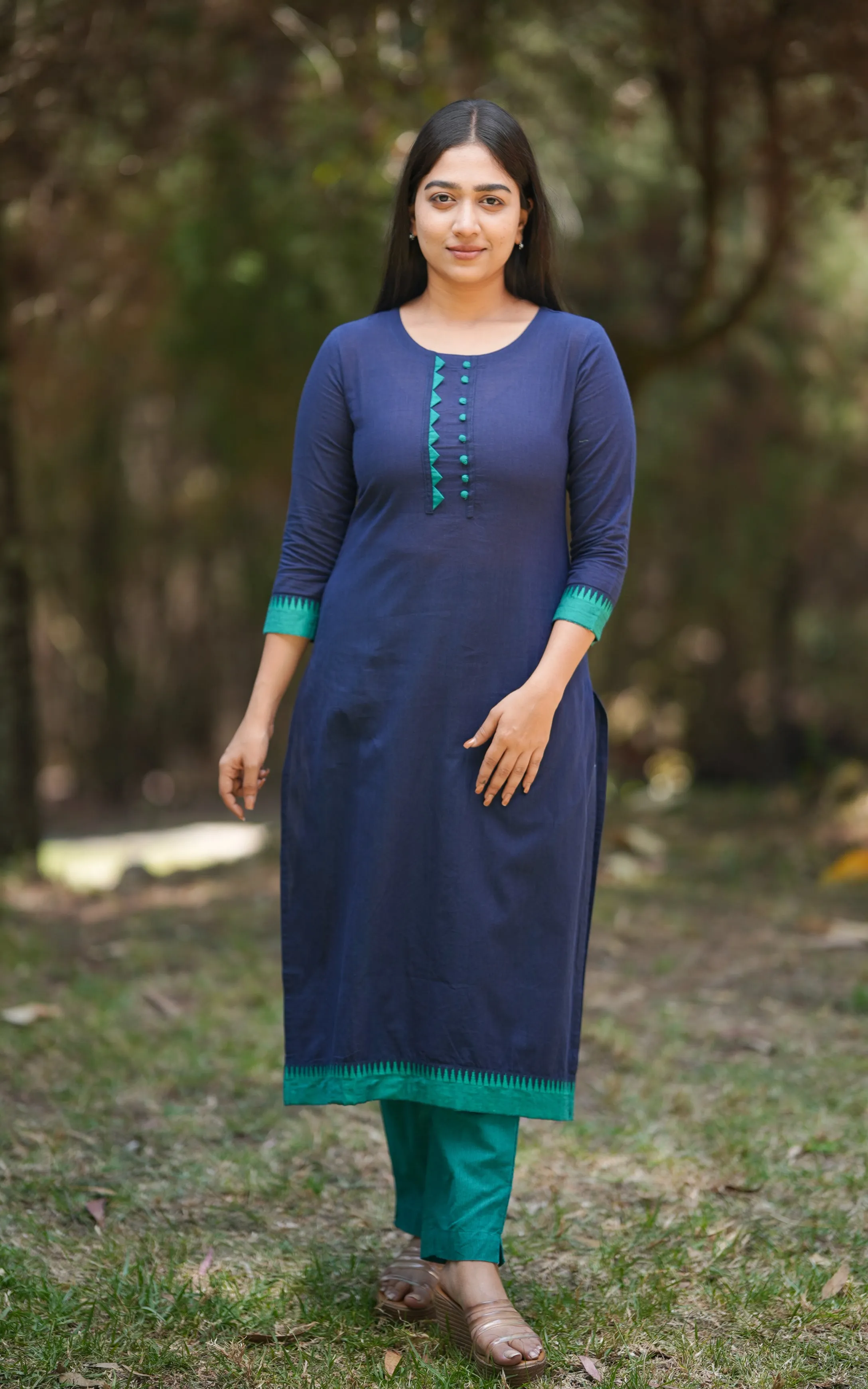 Haranya Navy Blue (Kurti Pant)