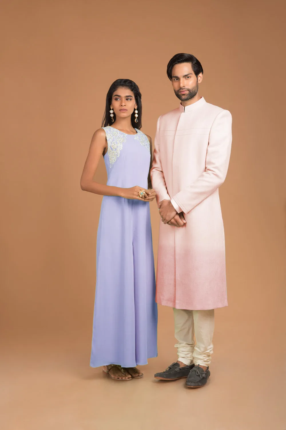 Herringbone Ombre Sherwani - Zaine