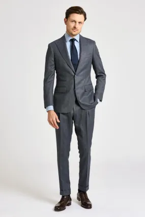 Jonah Suit - Steel Blue Herringbone