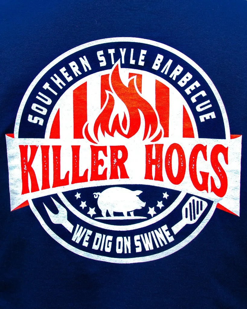 Killer Hogs Navy Long Sleeve T-Shirt