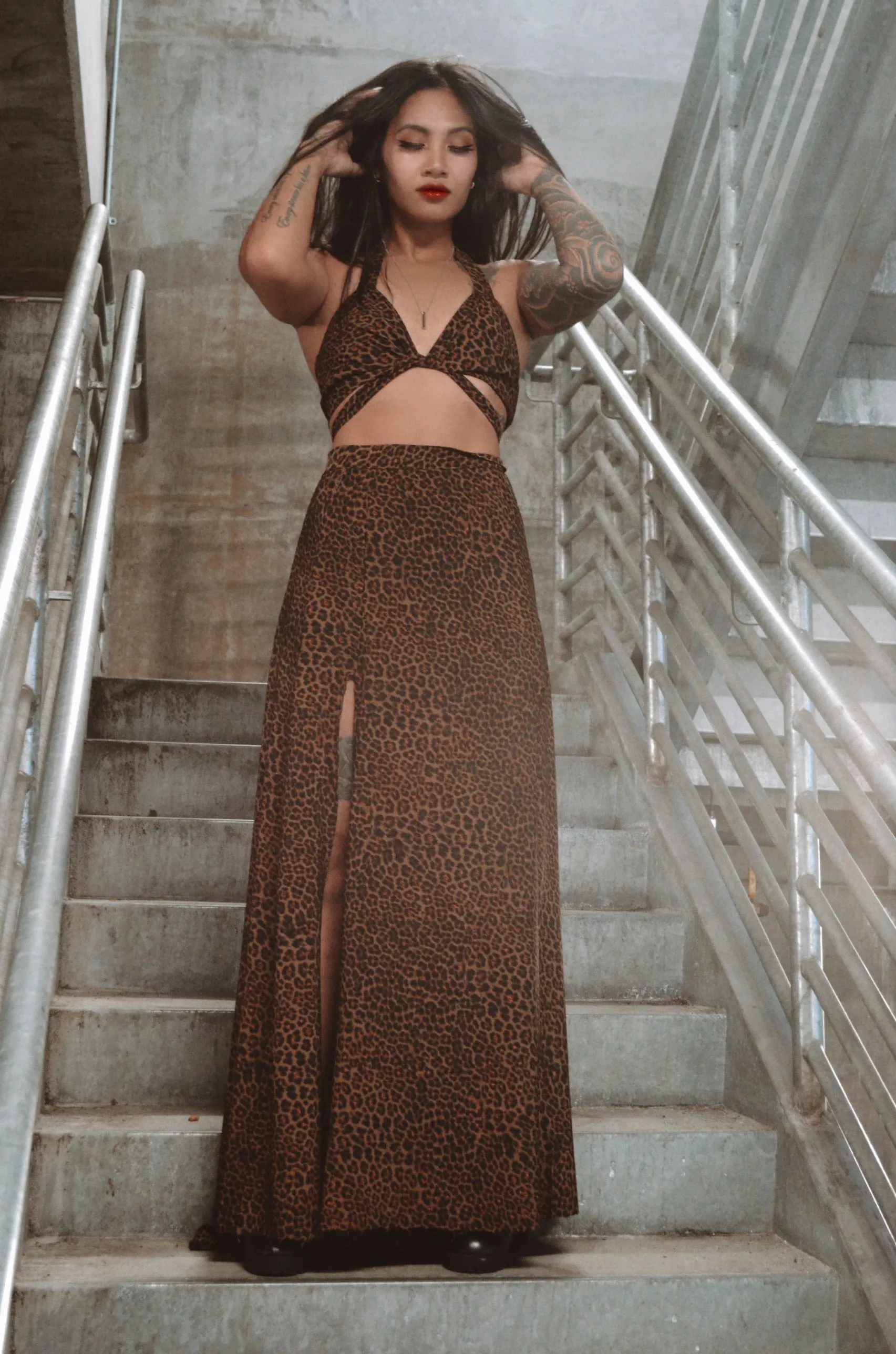 Leopard Wrap Skirt