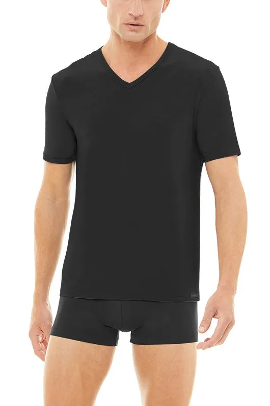 Men's Polyamide V-neck Top