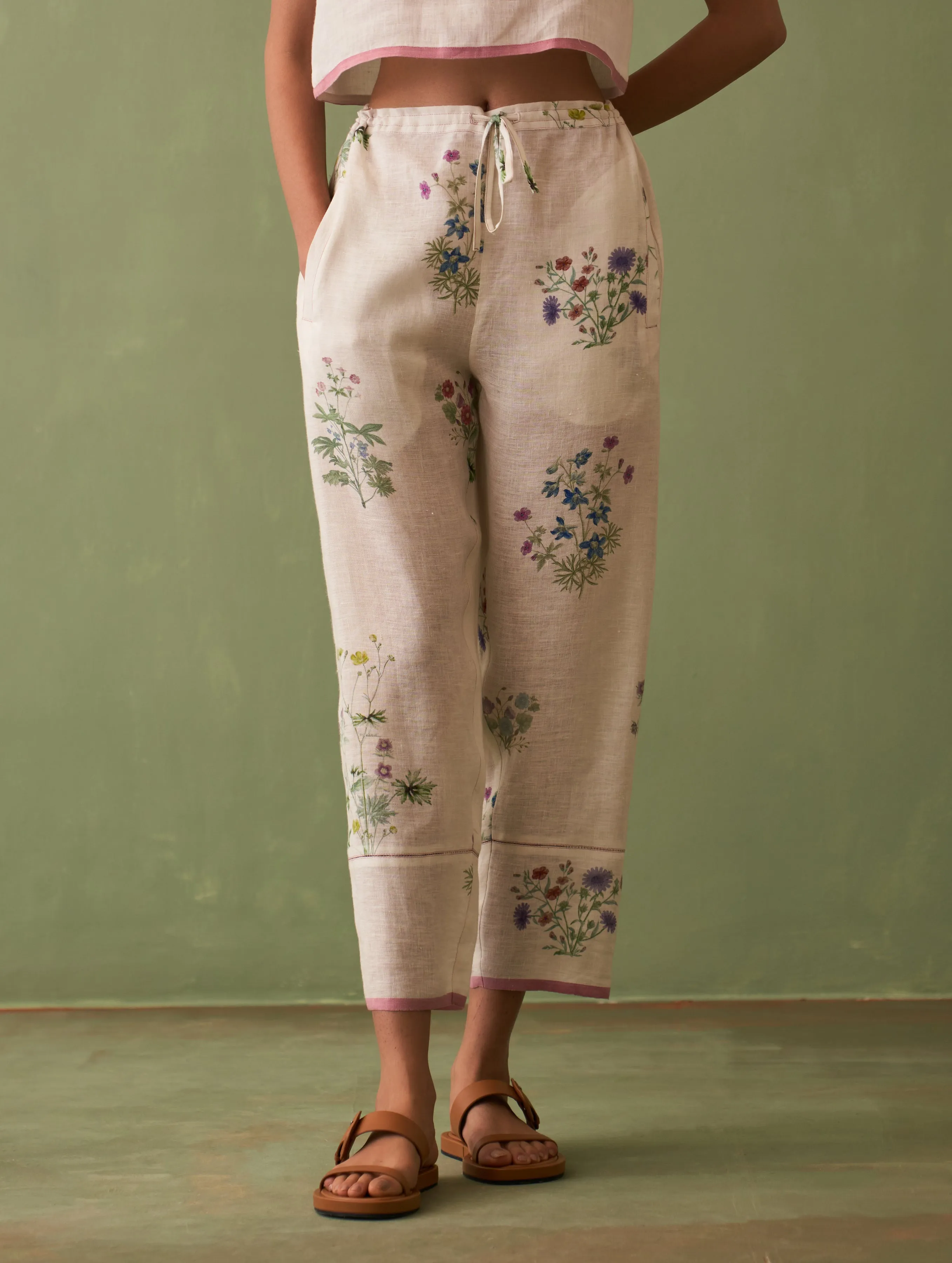 Mira Botanical Co-ord Set - Ivory