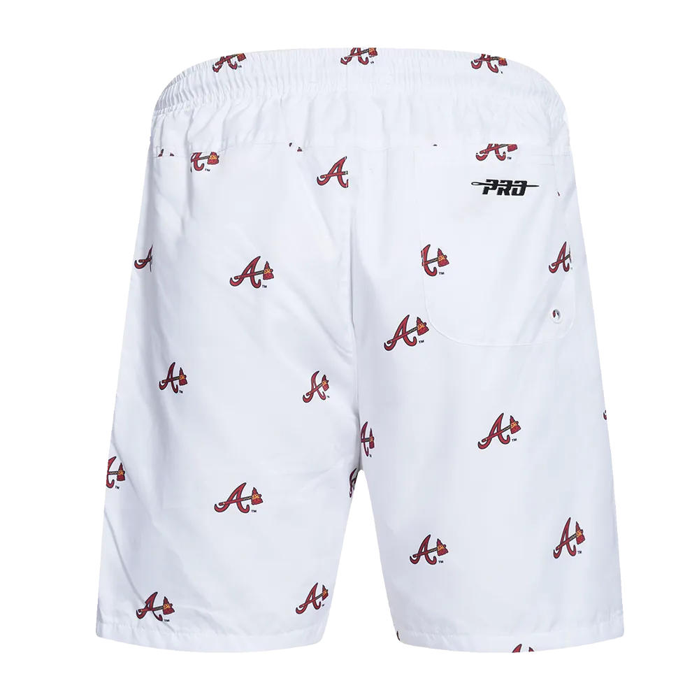 MLB ATLANTA BRAVES AOP MEN'S MINI LOGO WOVEN SHORT (3AB)