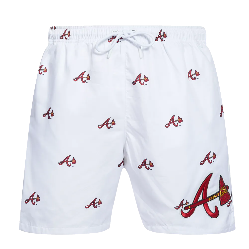 MLB ATLANTA BRAVES AOP MEN'S MINI LOGO WOVEN SHORT (3AB)