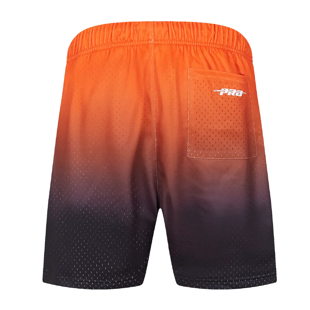 MLB BALTIMORE ORIOLES TEAM OMBRE MESH SHORT (BLACK/ORANGE)