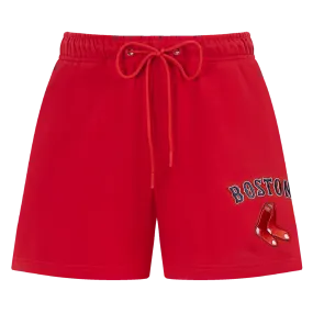 MLB BOSTON RED SOX CLASSIC WOMEN'S FLC SHORT (RED)