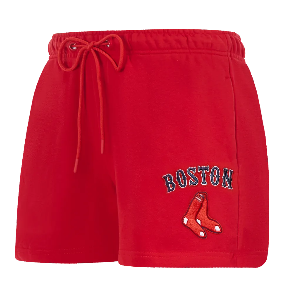 MLB BOSTON RED SOX CLASSIC WOMEN'S FLC SHORT (RED)