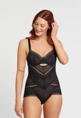 Montelle Flirt Bodysuit-Black