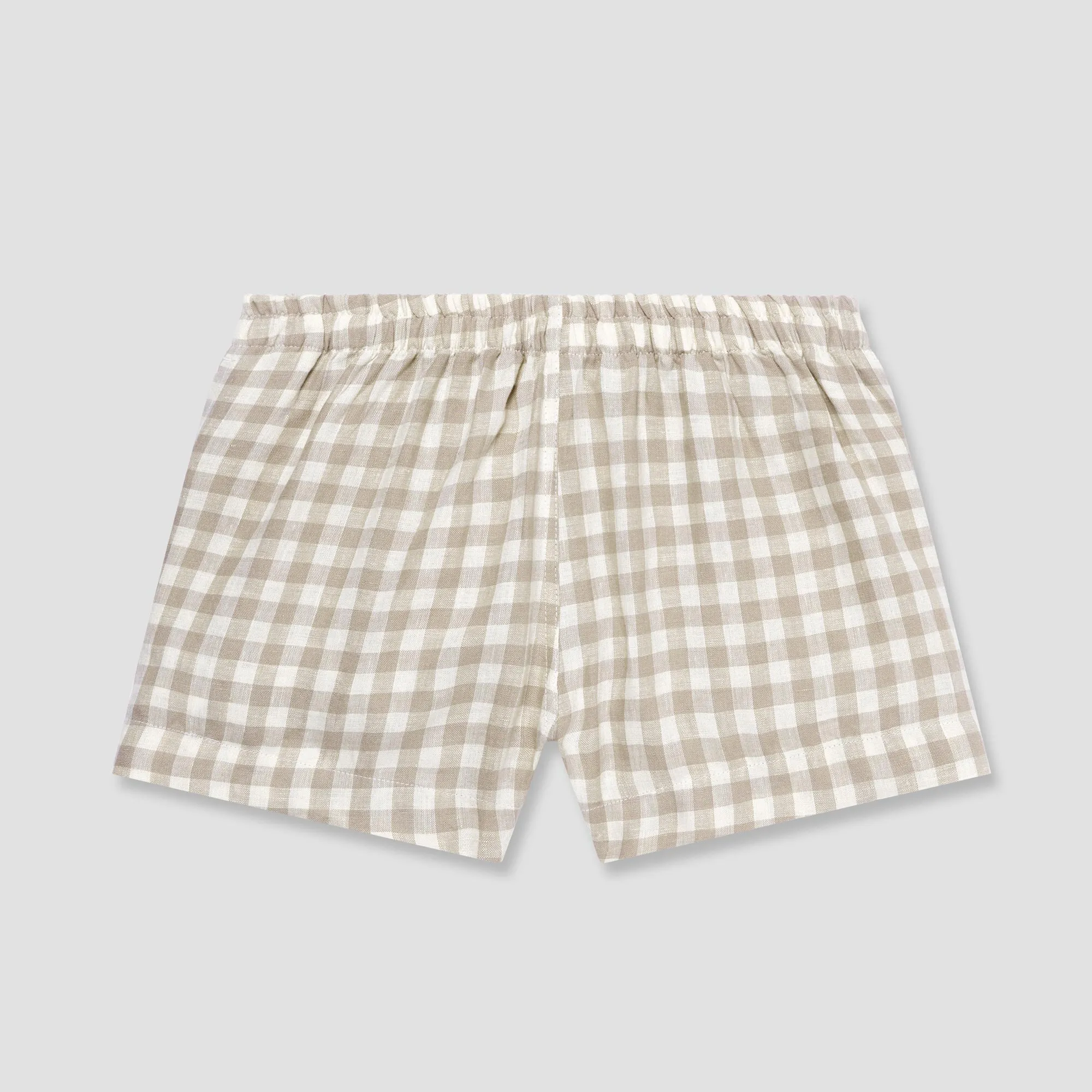 Mushroom Gingham Pyjama Shorts