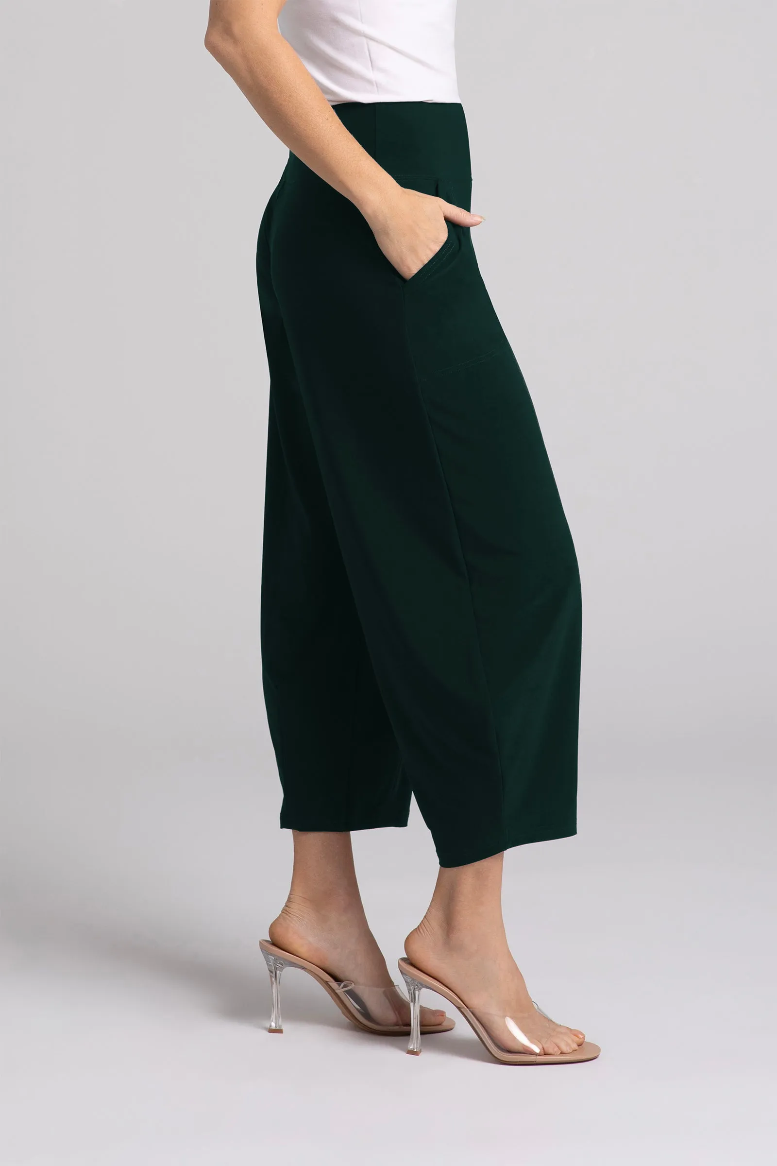 Narrow Lantern Pant | Evergreen