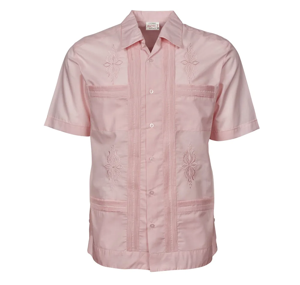 Original Guayabera - Men's Short Sleeve | Embroidered | Polyester-Cotton Blend