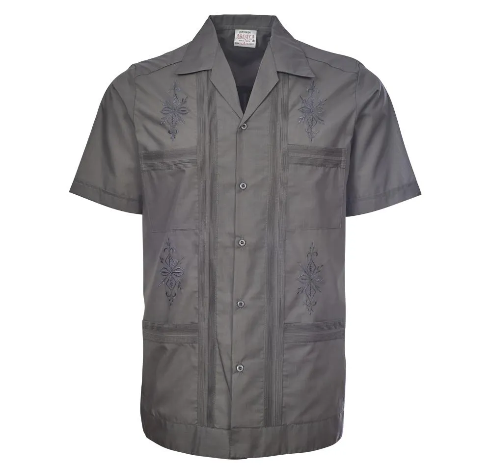 Original Guayabera - Men's Short Sleeve | Embroidered | Polyester-Cotton Blend